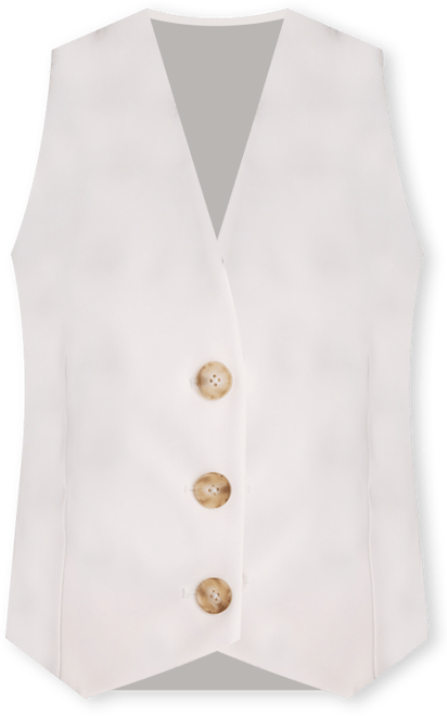 Women's Luxe Twill Three-Button Vest