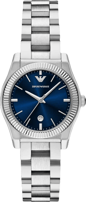 Women's Three-Hand Stainless Steel Watch, 32mm