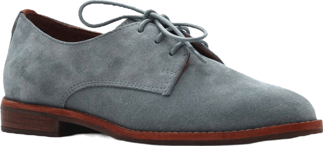 Women's Aronson Almond Toe Suede Lace-Up Oxford Shoes