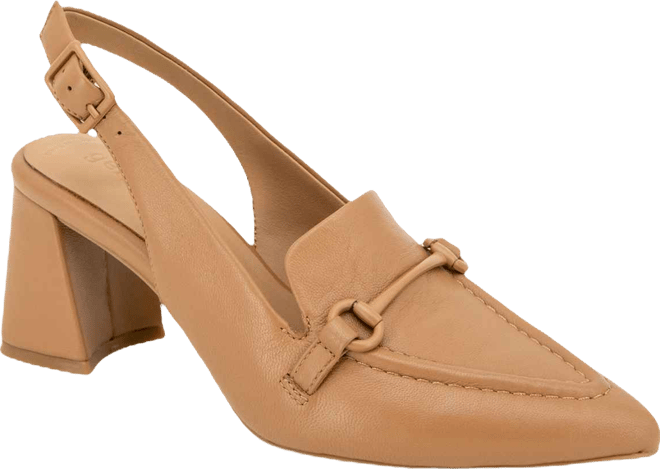 Women's Dawson Pointy Toe Leather Slingback Pumps