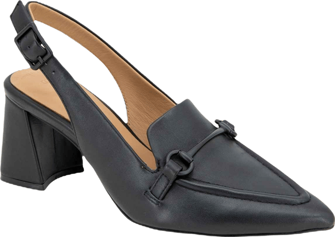 Women's Dawson Pointy Toe Leather Slingback Pumps