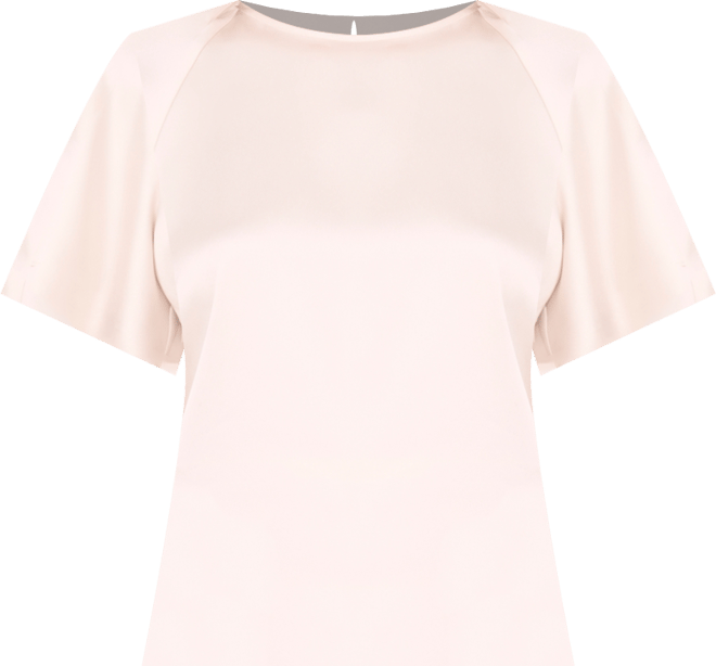 Women's Flutter Sleeve Crewneck Blouse