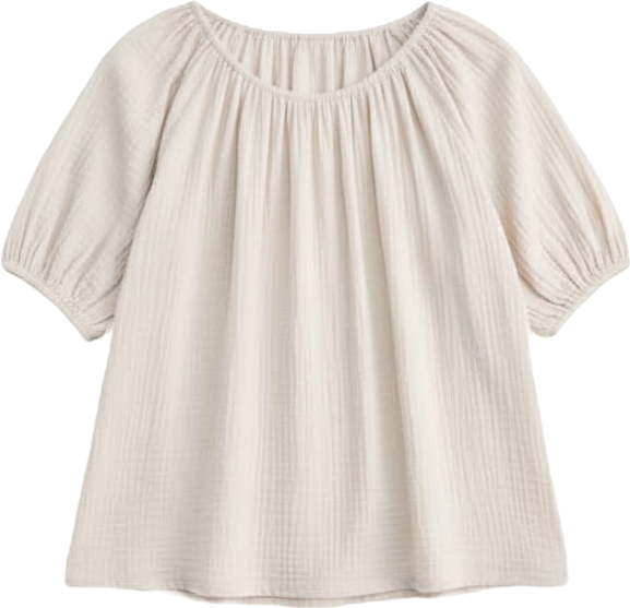 Plus Size Cotton Puff-Sleeve Bubble Top, Macy's Exclusive