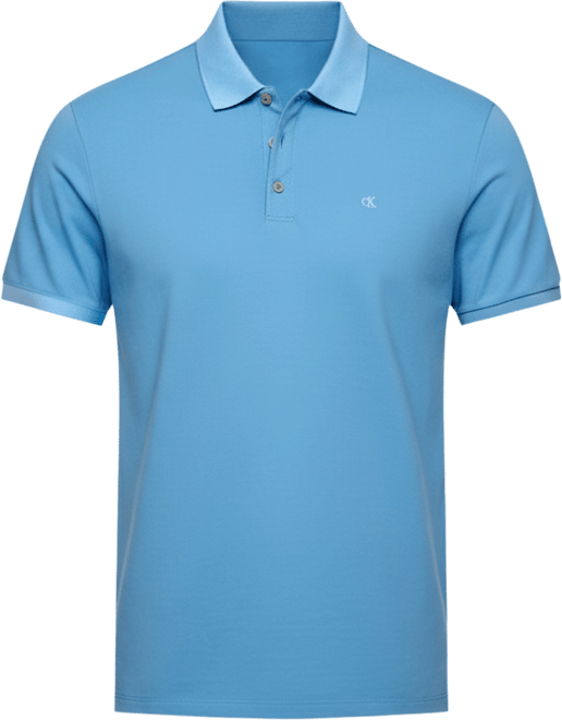 Men's Regular-Fit Smooth Cotton Monogram Logo Polo Shirt