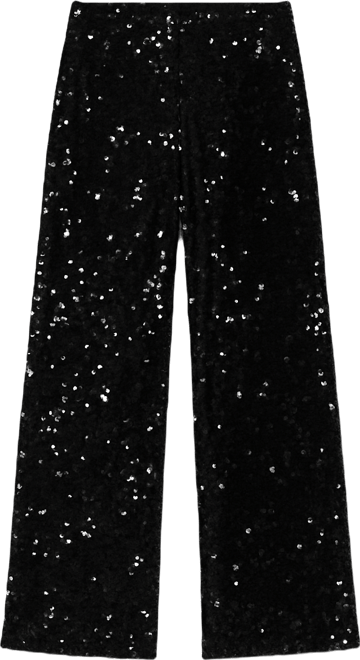 Women's Sequin Wide Leg Pants