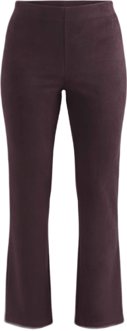 Women's faux Suede Flare Pull-On Pant