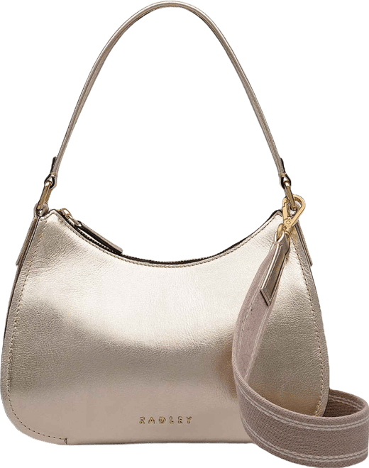 Alley Metallic Small Zip Top Crossbody Shoulder Bag