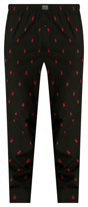 Polo Ralph Lauren Allover Pony Print Pajama Pant - Polo Black/Red