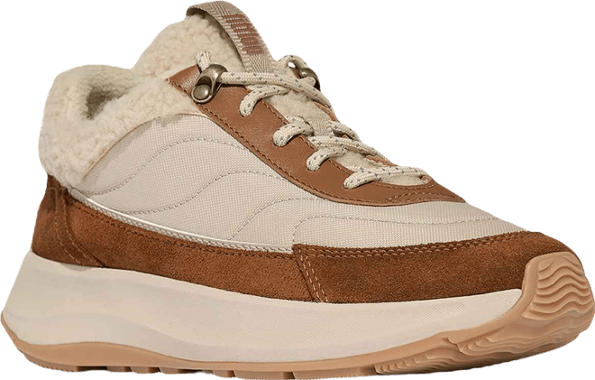 Women's F-Mode Flow Shearling-Mix Sneakers