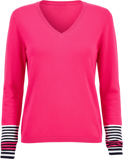 Nautica Women's Cotton V-Neck Sweater