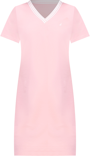 Nautica Women's V-Neck T-Shirt Dress