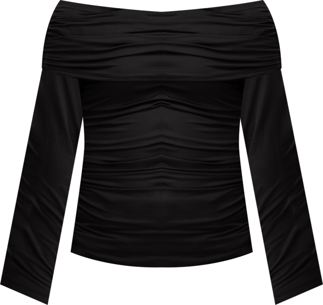 Women's Off-The-Shoulder Ruched Knit Top, Macy's Exclusive