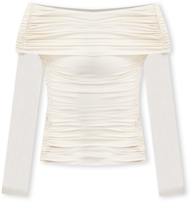 Women's Off-The-Shoulder Ruched Knit Top, Macy's Exclusive