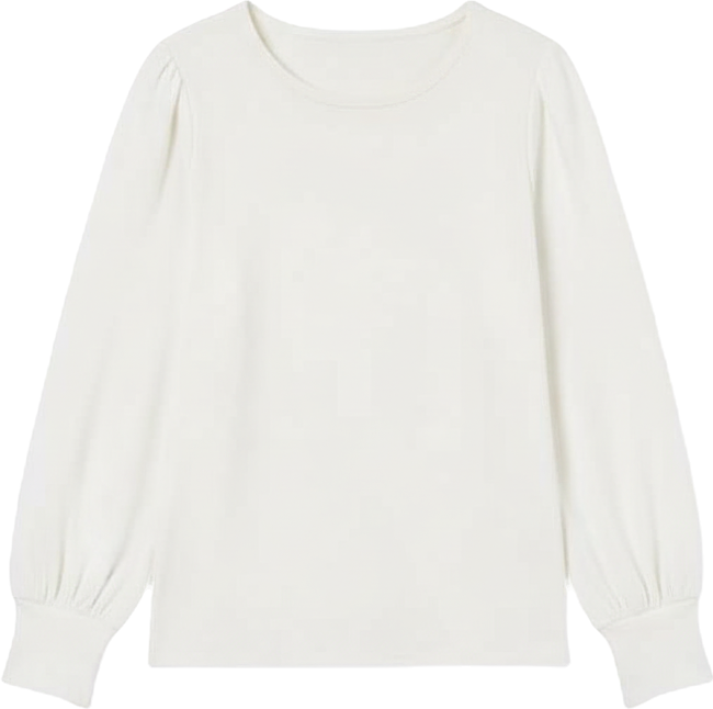 Ak Anne Klein Petite Serenity Knit Long-Sleeve Top