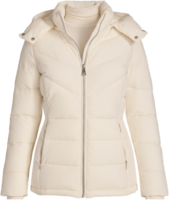 Women's Short Zip Front Puffer Jacket