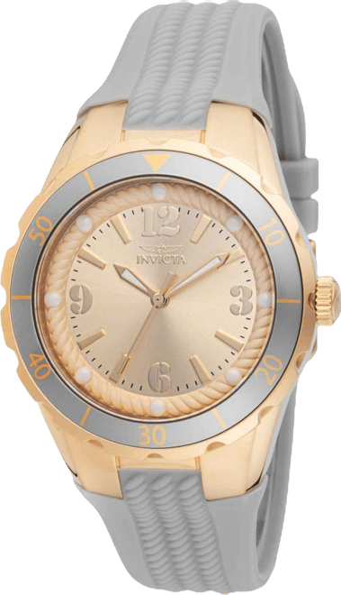 Women's 48850 Angel Quartz 3 Hand Gold Dial Watch