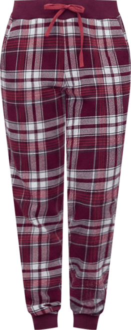 Plus Size Plaid Flannel Sleep Pants
