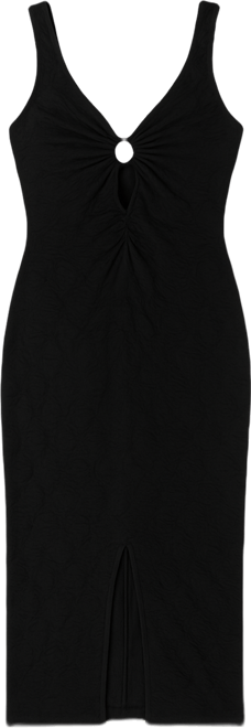 Siena Women's Textured Knit Plunge-Neck Scoop-Back Dress - Macy's