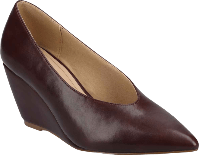 Women's Danika Almond Toe Wedge Pumps