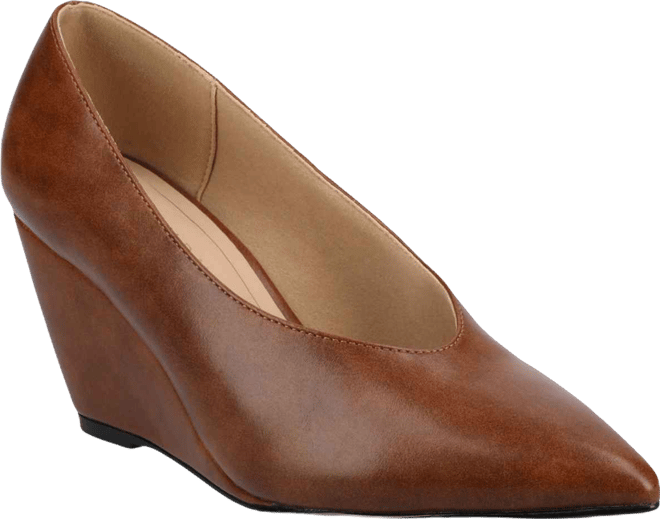 Women's Danika Almond Toe Wedge Pumps