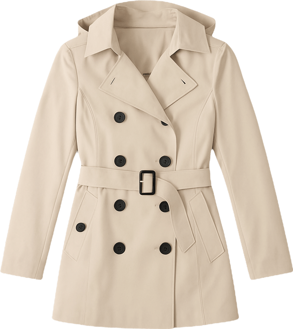 Women's  Classic Short Trench Coat