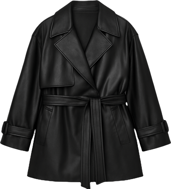 Women's Forevermore Leather Trench Coat