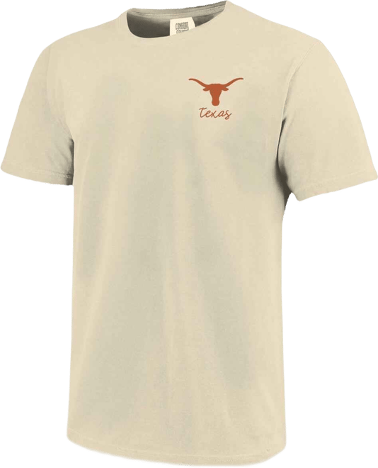 Men's and Women's Natural Texas Longhorns Comfort Colors Coquette T-Shirt