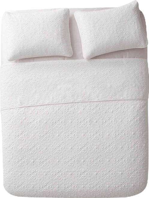 Caroline Embossed 2-Pc. Quilt Set, Twin