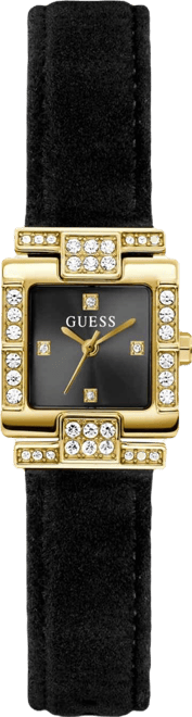 Women's Black Gold Tone Analog Watch, 21mm