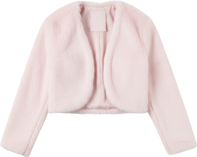 Juniors' Faux-Fur Bolero Jacket