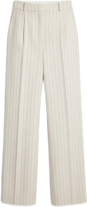 Women's Pinstripe High Rise Wide Leg Trouser
