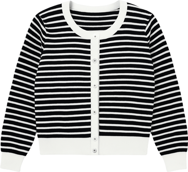 Women's Plus Size Long sleeve Ribbed Cardigan