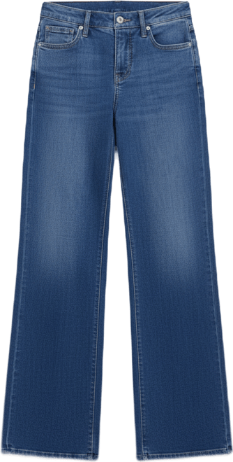 Petite Teresa Wide Leg Contoured Seam Jeans