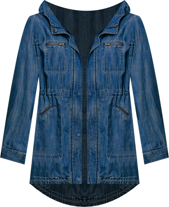 Women's Hooded Anorak Denim Jacket