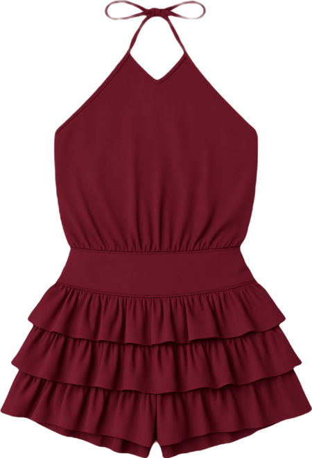 Women's Fontella Ruffled Halter Neck Romper