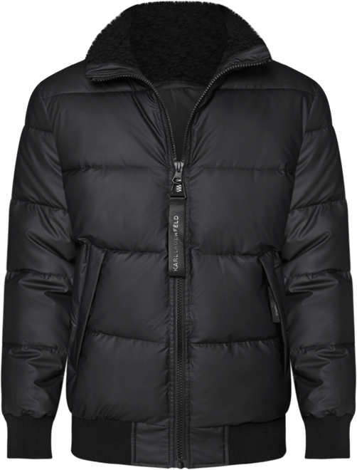 Men's Sherpa Lined Stand Collar Puffer