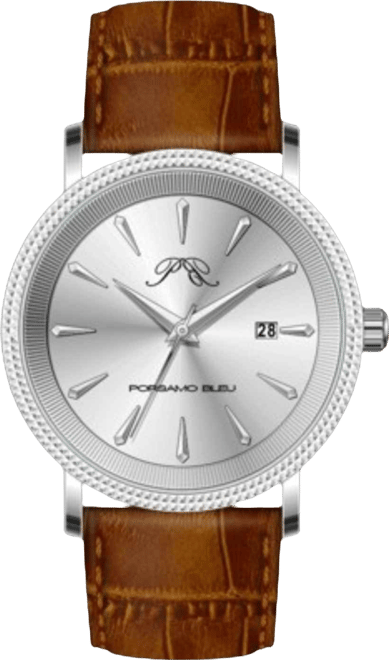 Men's Veritas 2 Genuine Leather Band Watch 1362CVEL