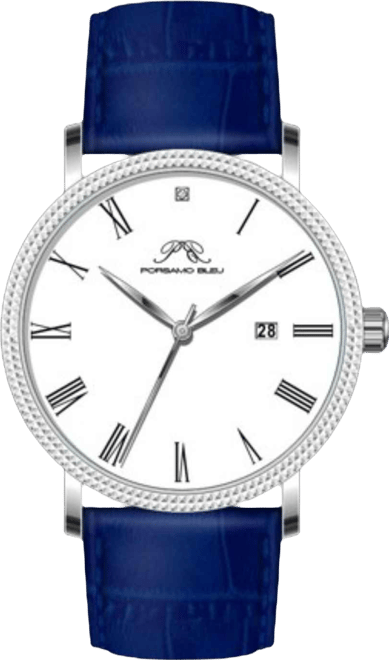 Men's Veritas 1 Genuine Leather Band Watch 1361BVEL