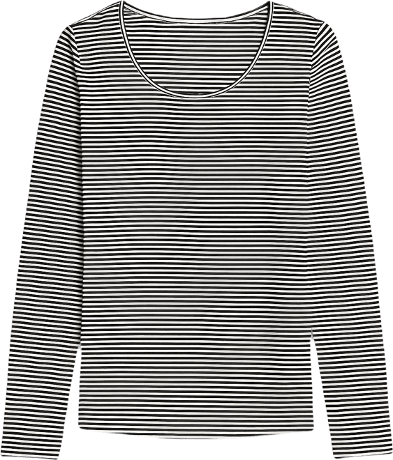 Women's Cotton Long-Sleeve Scoop-Neck Top, Created for Macy's