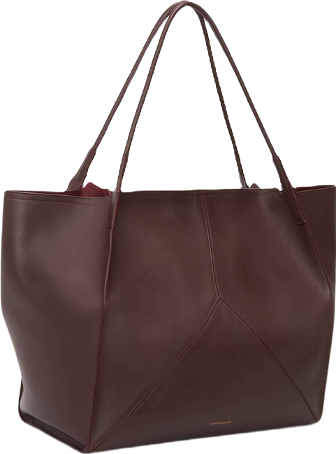 Victoria Travel Tote Bag In Burgundy Leather – Victoria Beckham Inc