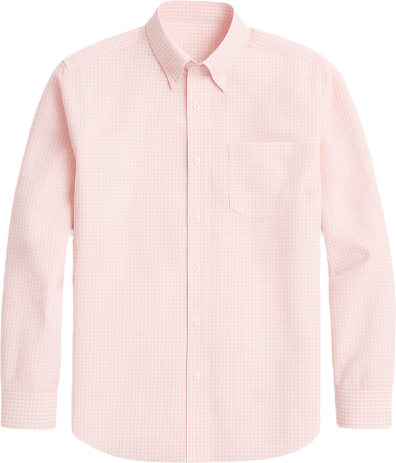 Men's Classic-Fit Gingham Plaid Button-Down Shirt