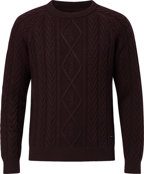 Men's Walder Solid Cable Knit Sweater