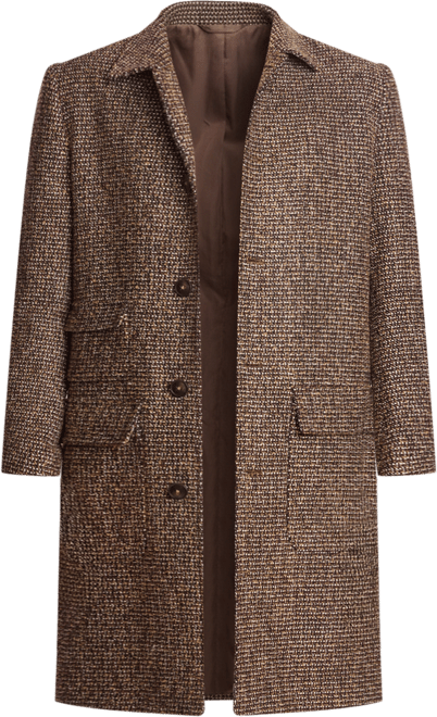 Men's Textured Oversized Coat
