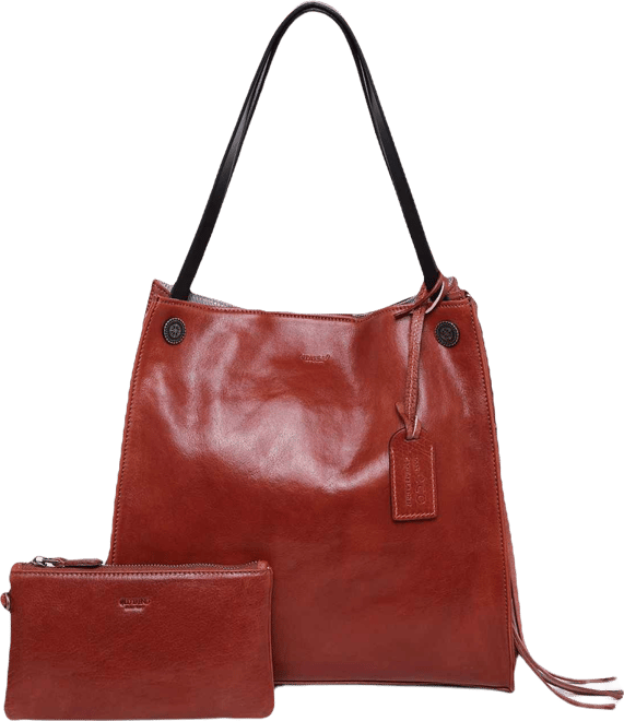 Women's Genuine Leather Daisy Tote Bag
