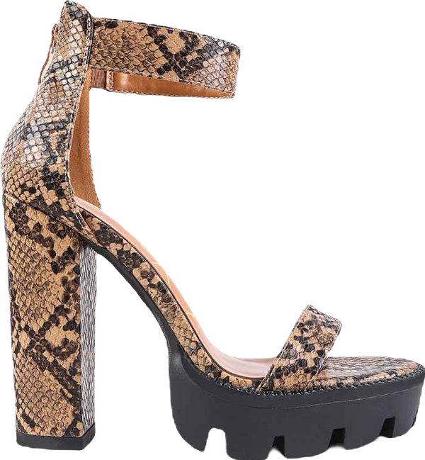 Rattle Chunky High Block Heel Sandals Women