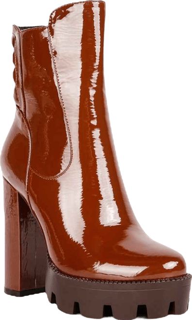 High Key Collared High Heel Ankle Boot Women