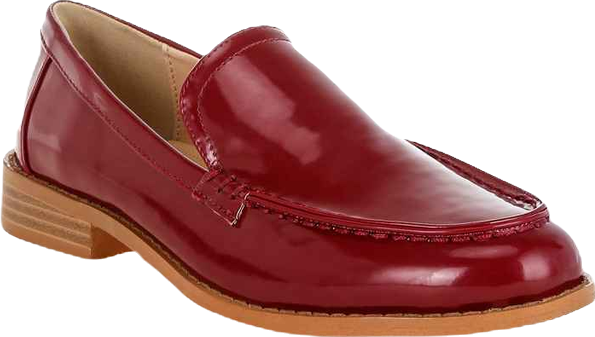 Corleone Pleather Stacked Heel Loafers Women