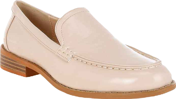 Corleone Pleather Stacked Heel Loafers Women