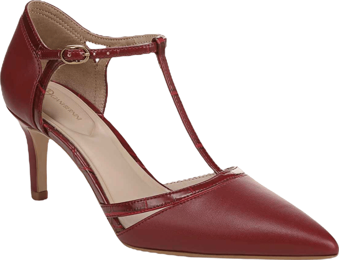 Women's Ammelia Pointed Toe T-Strap Pumps, Macy's Exclusive