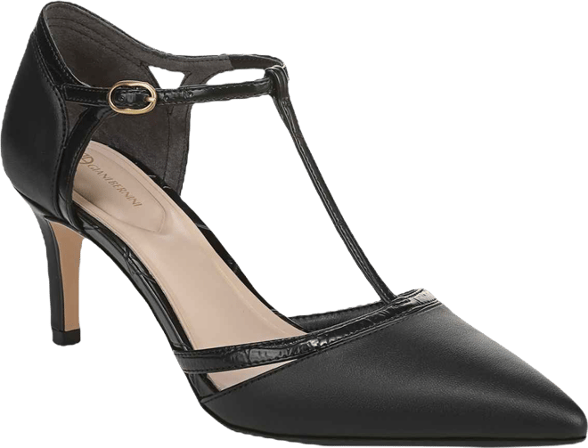 Women's Ammelia Pointed Toe T-Strap Pumps, Macy's Exclusive